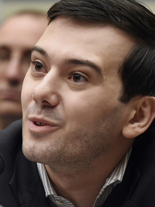 Martin Shkreli was reportedly hit in the face with faeces during the protest at the university. (Pic: AP/Susan Walsh)