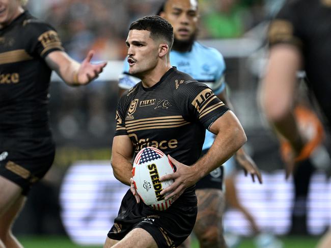 Nathan Cleary in action in Vegas