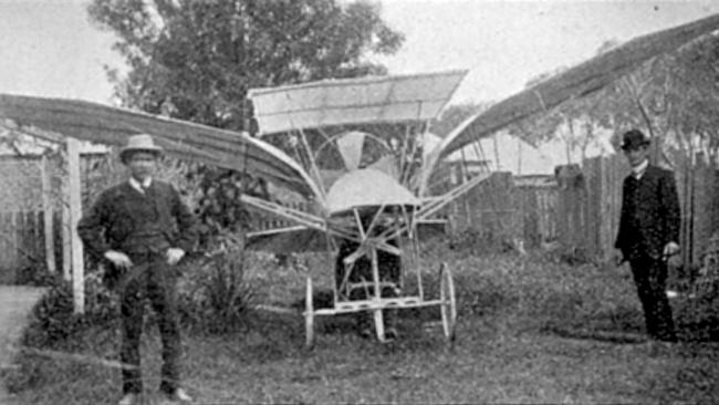 Australia’s attempts at flight included this Albatross flying machine built by George Richardson in 1909