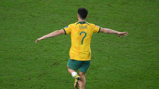 Mathew Leckie hopes to regain a place in the Socceroos squad next month. Picture: Nicolas Tucat/ AFP