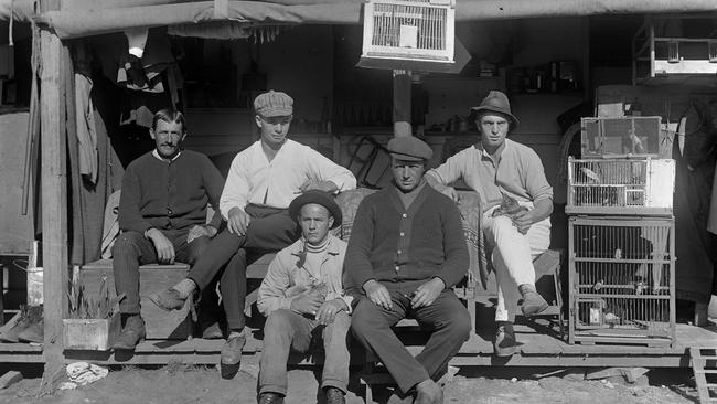 Germans in the German concentration camp at Holsworthy during World War I. Picture: State Library of NSW