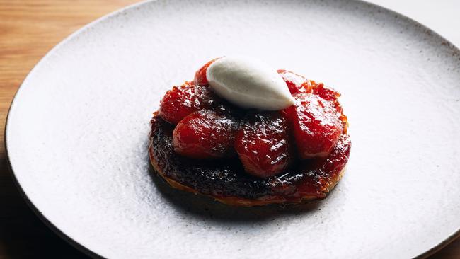 Tart tatin at Matilda 159. Picture: Gareth Sobey