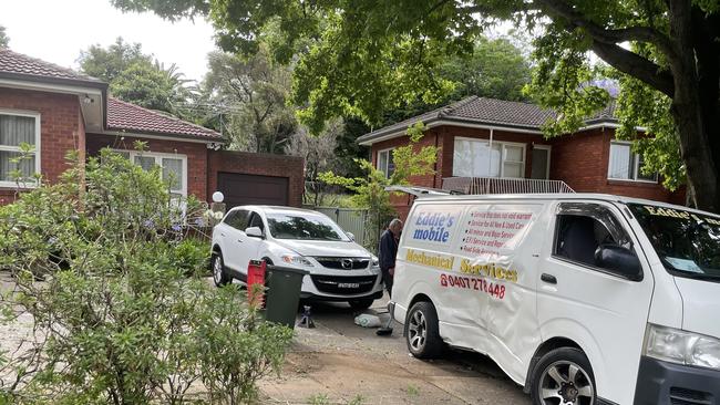 The boy was pinned under the van.