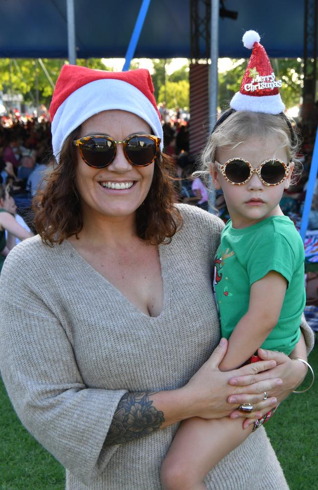 Carols by Candlelight at Riverway 2022. Kayla Butler with Mahina, 3. Picture: Evan Morgan