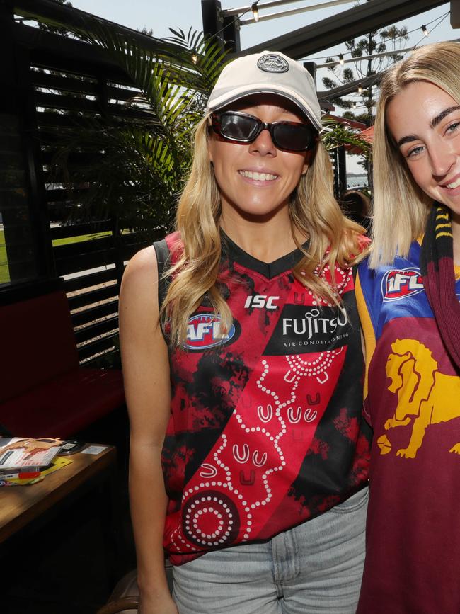 AFL grand final celebrations around Geelong . Edge Geelong left: Abbie Potter and Payton Booth Picture: Mark Wilson