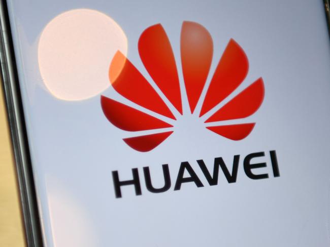 In this file photo the logo of Chinese company Huawei is seen on the screen of a Huawei mobile phone in London on July 14, 2020. (Photo by DANIEL LEAL-OLIVAS / AFP)