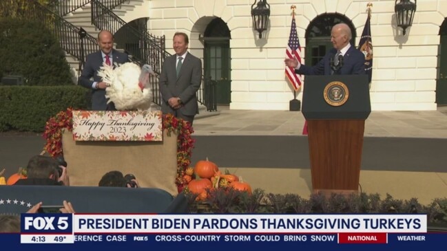 Biden Pardons Thanksgiving Turkeys ‘Liberty’ And ‘Bell’ | News.com.au ...