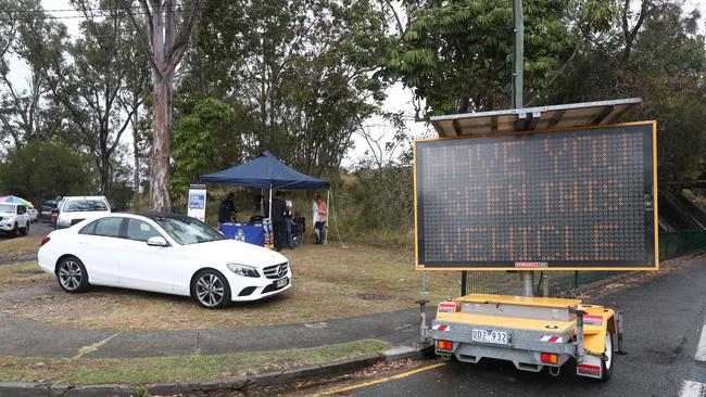 The scene at Martin Shiels Park Burleigh. Photograph: Jason O'Brien