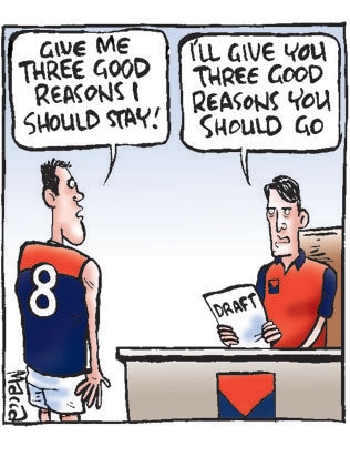 Macca on Melbourne’s chance to have the first three picks in this year’s draft.