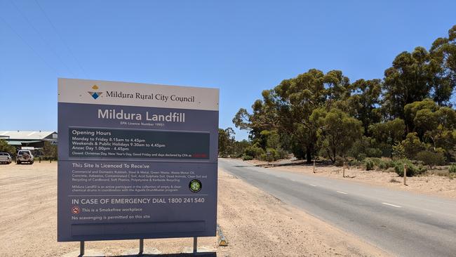 The costs of sending general waste to Mildura Landfill are set to increase. Picture: Michael DiFabrizio