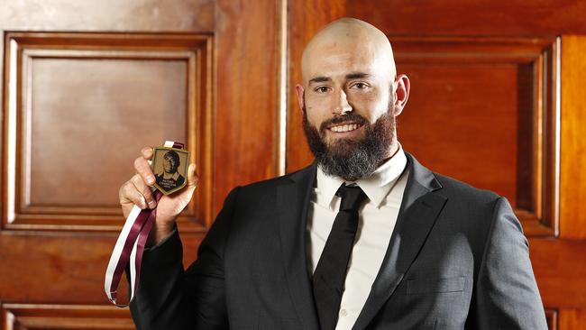 Ipswich Jets player Nathaniel Neale has won the QRL Player of the Year medal at the QRL awards, City Hall, Brisbane 29th of August 2018. Picture: Josh Woning