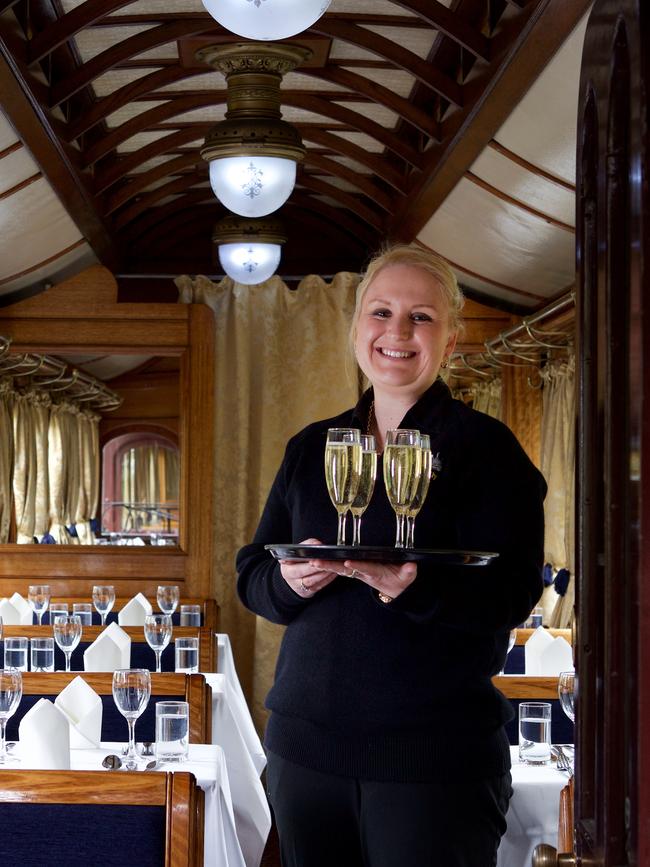 Puffing Billy’s dining carriage.