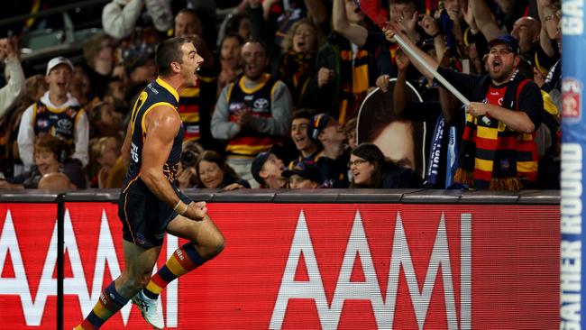 The Crows were dominant, particularly in the first quarter on Thursday night. Picture: James Elsby/AFL Photos via Getty Images