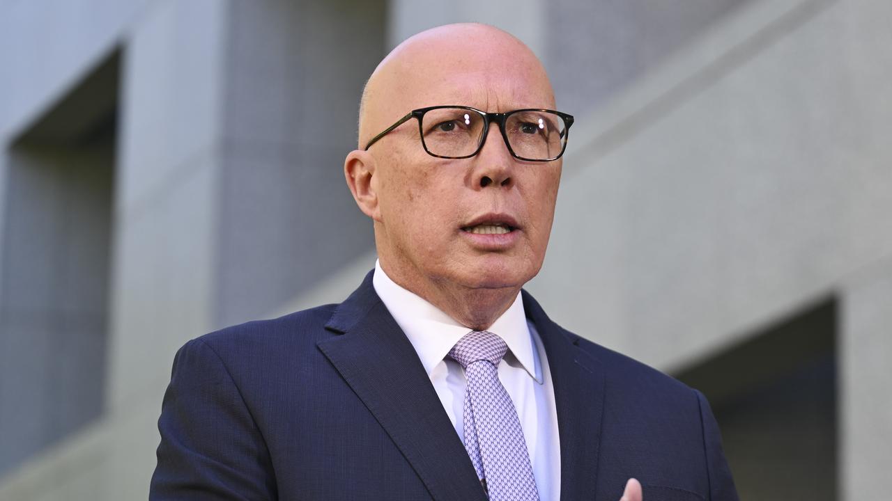 Opposition Leader Peter Dutton said the change in position threatened ‘civilisation itself’ Picture: NewsWire/ Martin Ollman