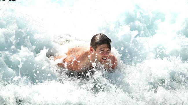 Dane Rampe during a Sydney recover session. Picture: Phil Hillyard