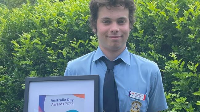 Jacob Donnelly won the Fraser Coast council’s Young STEM award for the Year in 2022.