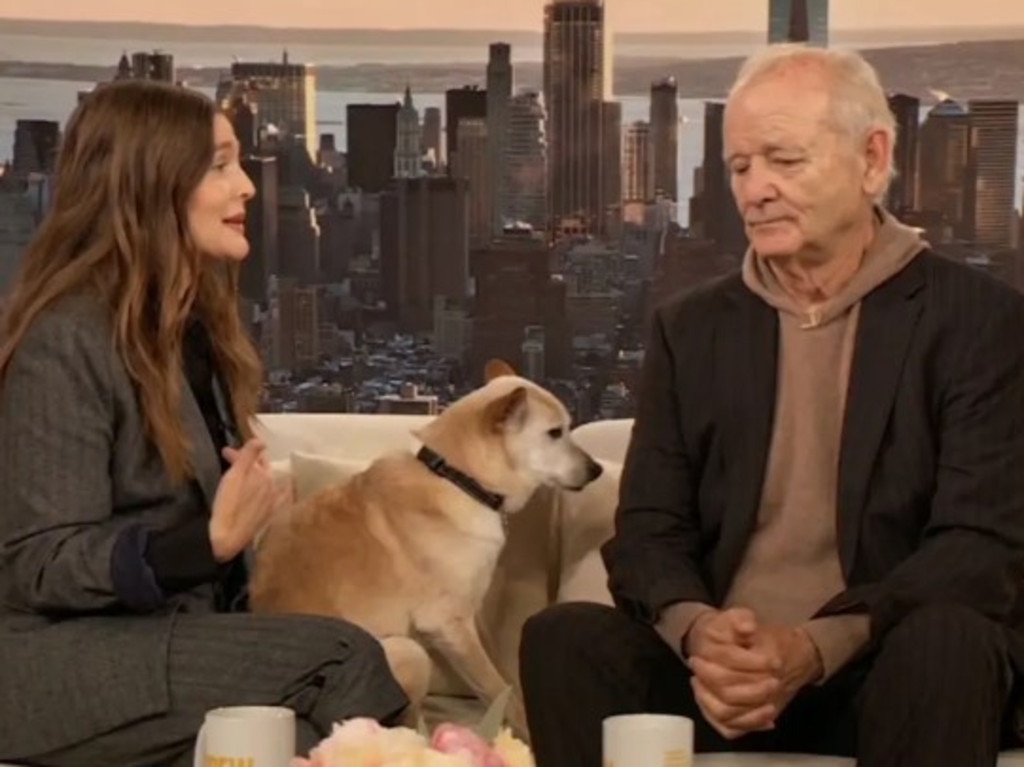 Murray appeared on Barrymore’s talk show.