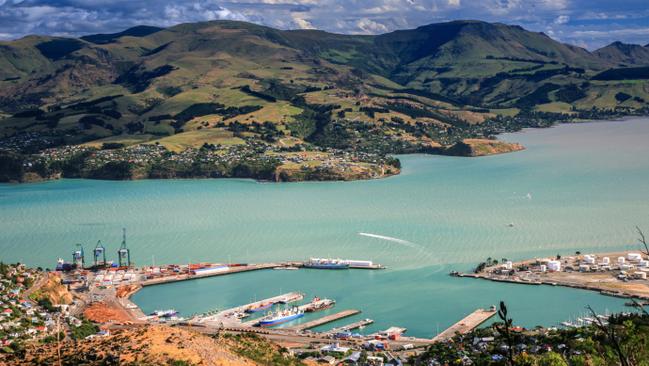 Aerial view of pretty Lyttelton in Christchurch. Not a bad view at all. Picture: Thinkstock