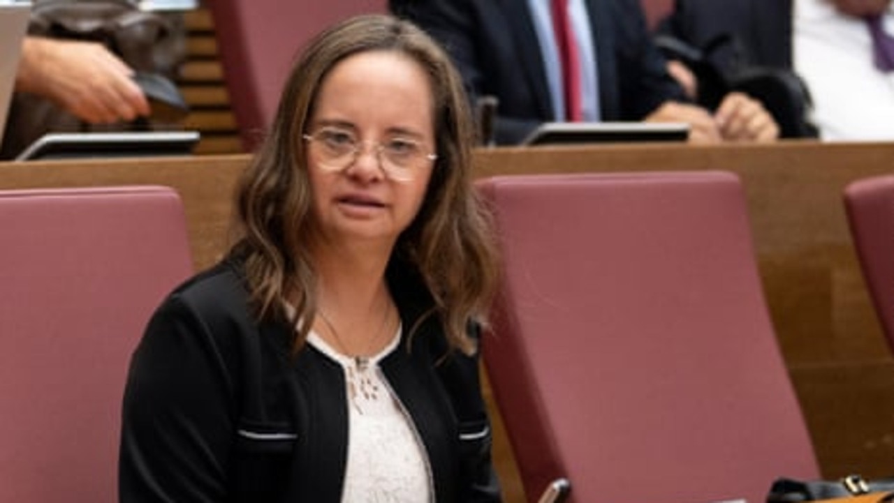 Mar Galcerán is the first parliamentarian with Down syndrome in Europe. Picture: Instagram.