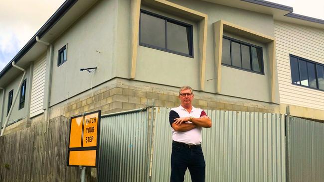 Developer Kevin Nolan outside the units he built for NDIS recipients in Cleveland. Picture: Contributed