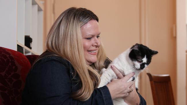 Cat owner Anita Milford-Chilvers with Serena. Picture: Sam Ruttyn