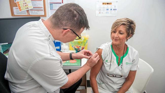 PREVENTION, NOT CURE: Visit the team at TerryWhite Chemmart for your annual flu shot. Picture: Rachel Vercoe