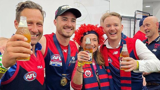 Hayden Burbank, owner of Chapel Street’s Morris Jones Restaurant and Cocktail Bar (left), photographed in Perth on Saturday. Source: Instagram