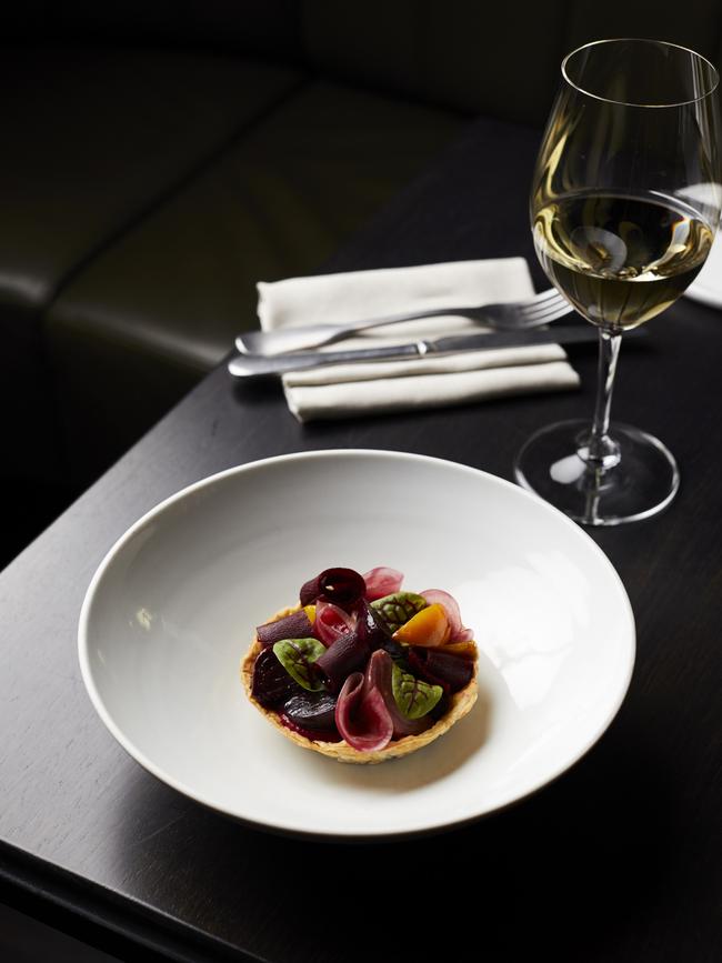 Beetroot tart at Chancery Lane. Picture: Peter Tarasuik