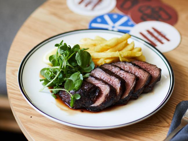 Steak and beer make a perfect combo at the Prince Public bar in St Kilda.