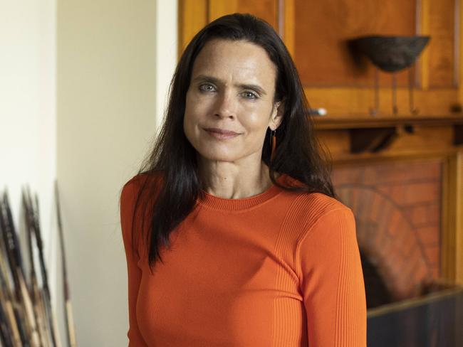 Portrait of Stephanie Copus-Campbell and her husband Angus Campbell (Chief of Defence Force) at their home in Canberra. Stephanie and Angus are working together to promote innovative leadership solutions to tackle Papua New Guinea's inherent problem of domestic violence. Portrait by Sean Davey.