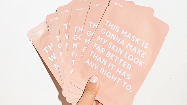 These are the $9 sheet masks from Go-To Skincare.