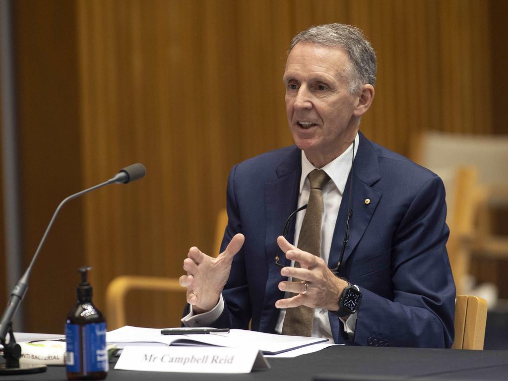 News Corp Australia's Campbell Reid during the Senate inquiry into the news media bargaining code. Picture: NCA NewsWire/Gary Ramage