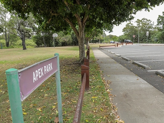 The council worker was allegedly assaulted in Apex Park in Hervey Bay.