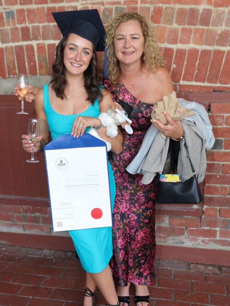 Graduate Alyssa Dorio and Lorraine Dorio. Picture: Mark Wilson