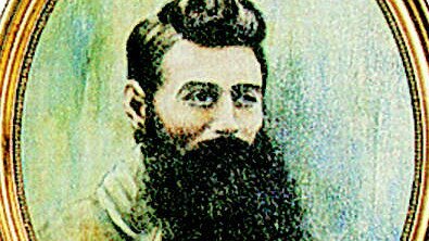 14 Feb 2006 : Ned Kelly exhibition : Portrait of Ned Kelly - Australian history art paintings