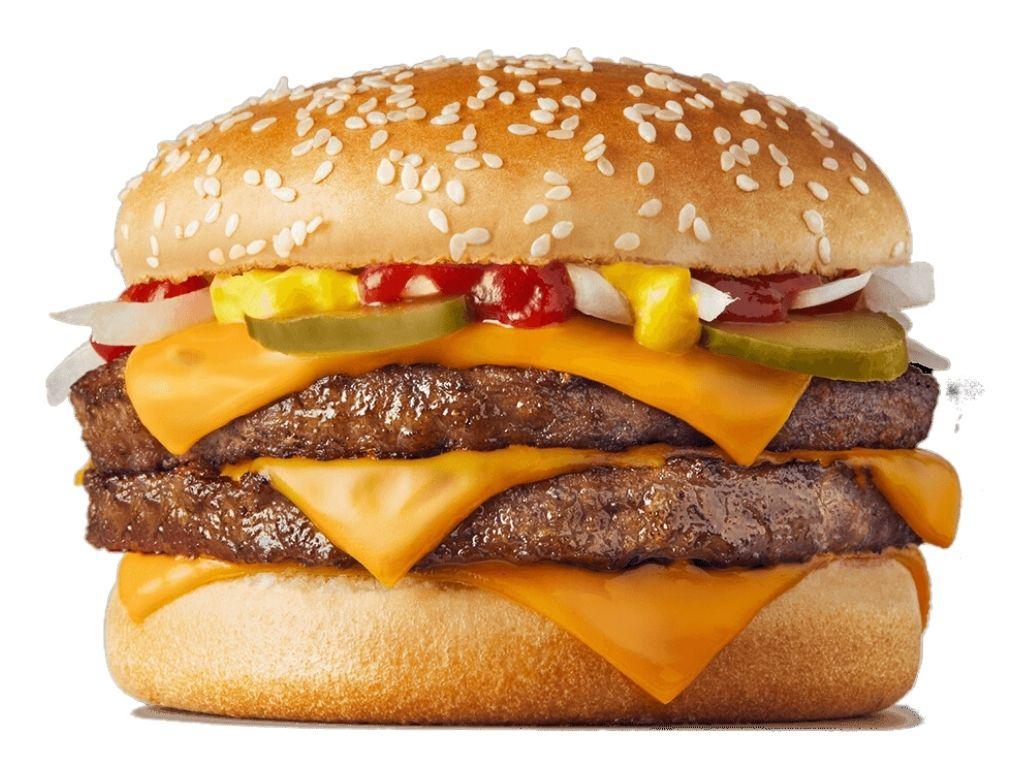 Two burgers makes the Quarter Pounder fatty option. Picture: McDonald’s