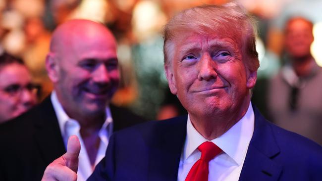 UFC President Dana White (L) with Donald Trump. Picture: Getty Images.