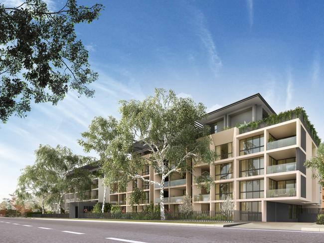 An artist impression of the Park Ave, Waitara, development application. 