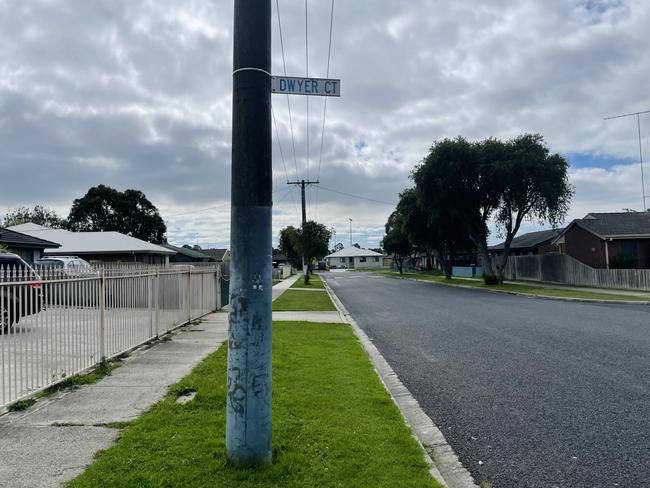 The alleged stabbing took place at an address on Dwyer Ct in Morwell. Picture: Jack Colantuono