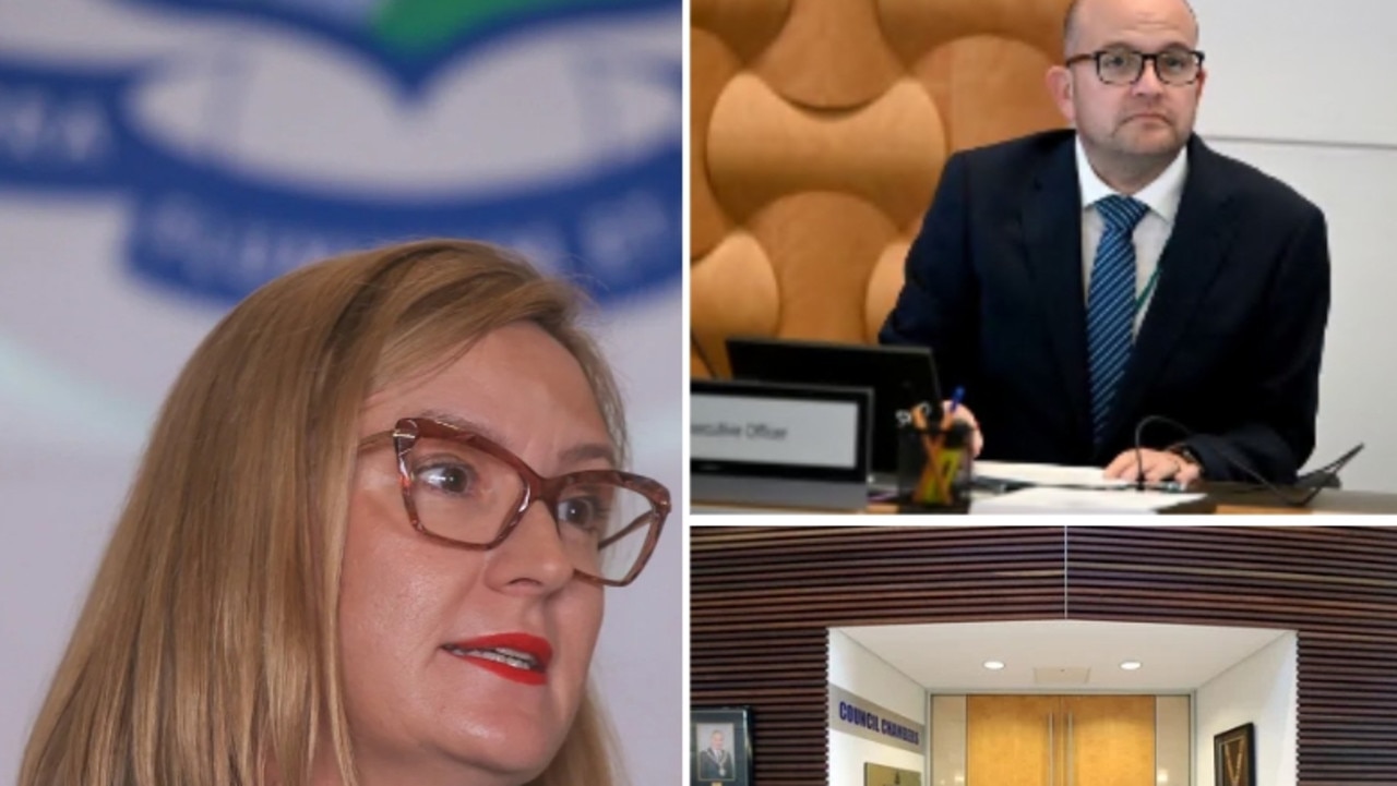 Gold Coast City Council governance chair Brooke Patterson (pictured left) has been accused of potential misconduct. CEO Tim Baker (pictured right) has sent a letter warning her about her interactions with staffers.