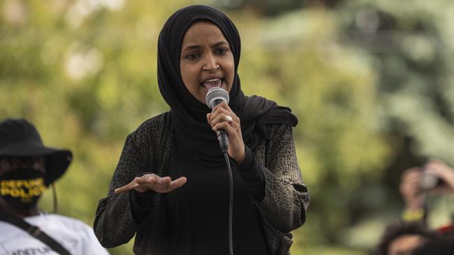 US police are investigating reports that Democratic congresswoman Ilhan Omar is part of a voter fraud operation. Picture: Stephen Maturen/Getty Images