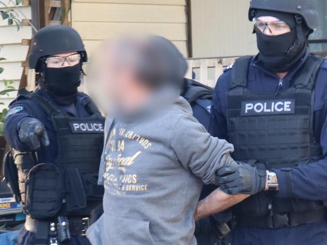 Two men have been charged following a police operation on the state’s South Coast. As part of ongoing targeting and disruption of criminal networks, officers from South Coast Police District, with the assistance of the South East Region Enforcement Squad and Dog Unit, executed four Firearms Prohibition Orders (FPOs) at a caravan park in Nowra about 7am today (Wednesday 23 September 2020). PICTURES: NSW POLICE