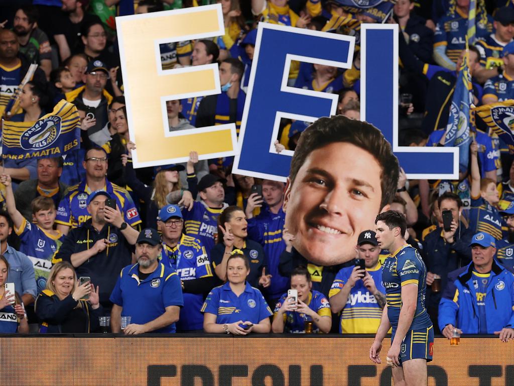 Mitchell Moses is the linchpin for Parramatta. Picture: Mark Kolbe/Getty Images