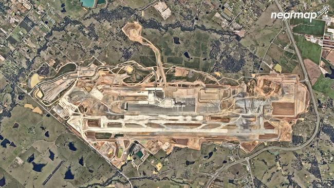 Aerial of site of new western Sydney airport. Picture from Nearmap