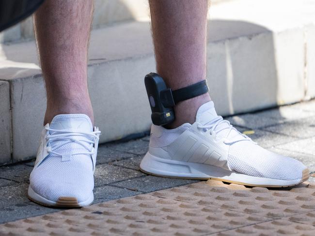 Alleged perpetrators of serious domestic violence offences will be required to wear an electronic ankle bracelet from today in a significant reform to NSW bail laws. Picture: NCA NewsWire/Morgan Sette