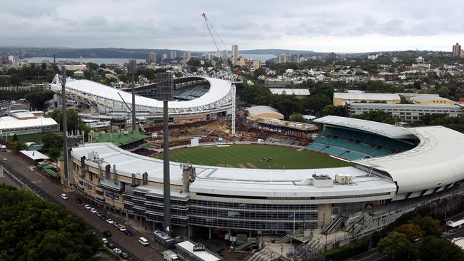 The two stadiums at Moore Park.