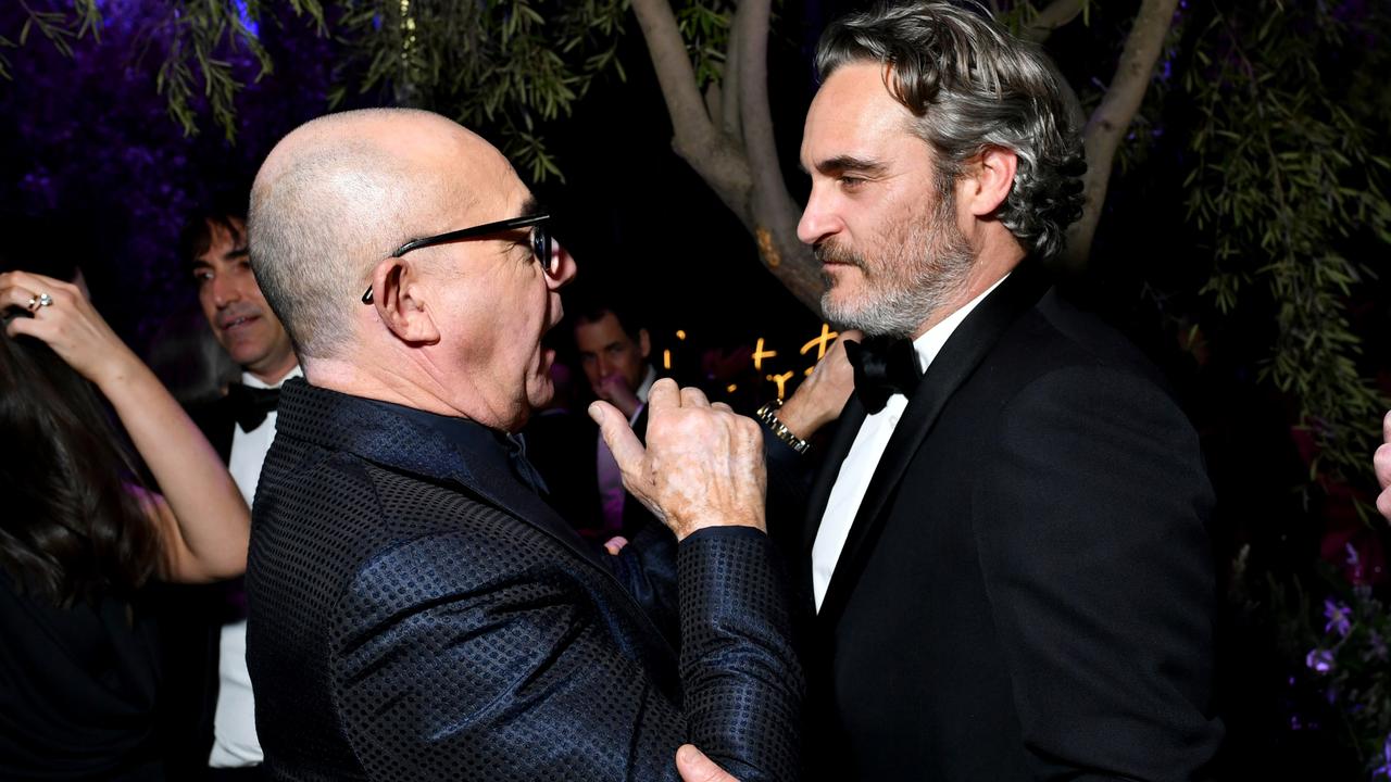 Bernie Taupin and Joaquin Phoenix. Picture: Emma McIntyre /VF20/WireImage