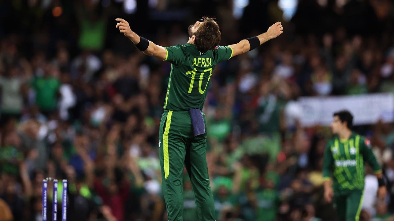 Shaheen Shah Afridi of Pakistan. Photo by Cameron Spencer/Getty Images