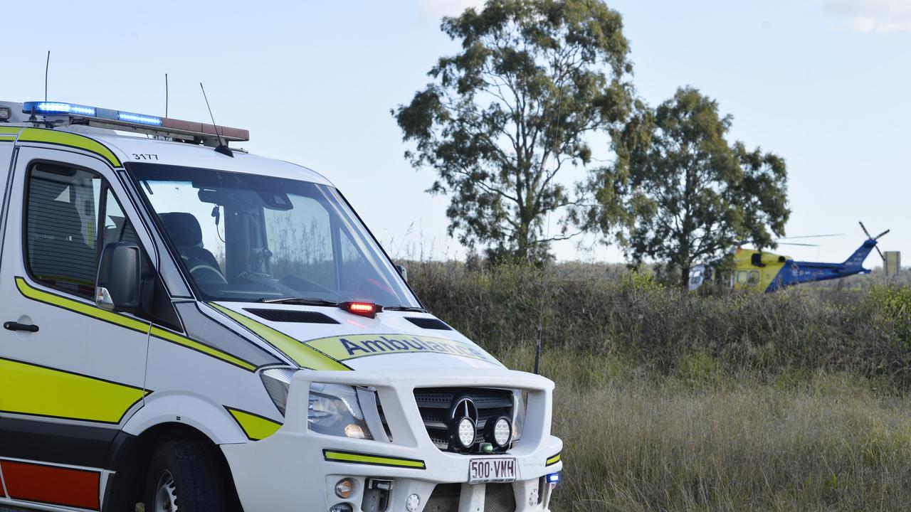 Emergency services responded to a single-vehicle crash on the Western Downs on Saturday, November 24. Picture: Kevin Farmer