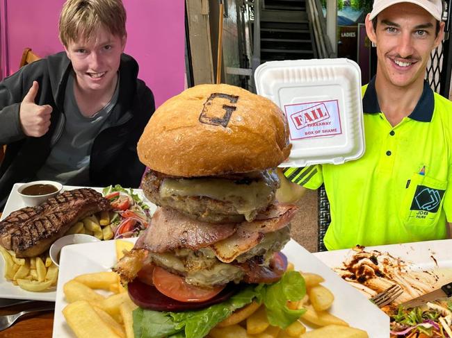 In late April the Grand Hotel Childers, on the Bruce Hwy about 50km south of Bundaberg, launched its Mongrel Menu, an open challenge to those keen to learn if their eyes were bigger than their bellies.